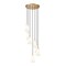 Z-Lite Farrell 7 Light Chandelier, 18in. W x 11in. H, Modern Gold 3043P6-7R-MGLD - alternate 1